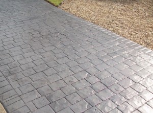 Imprinted concrete driveway Redditch 